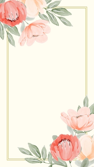 Invitation Floral Frame Background