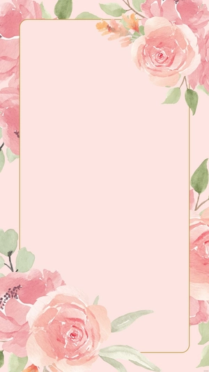Pink Floral Invitation Background