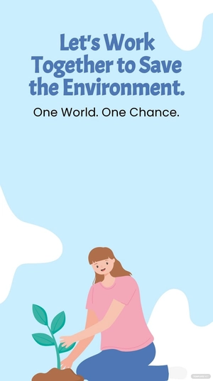 Free Save The Environment Snapchat Geofilter Template to Edit Online