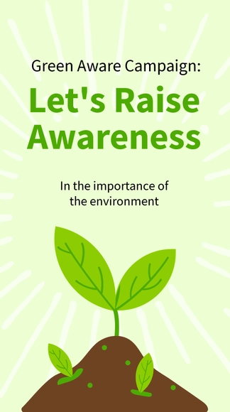 Free Environment Awareness Whatsapp Post Template to Edit Online