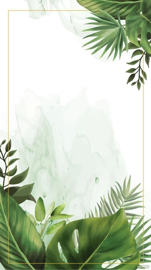 Floral Green Wedding Background