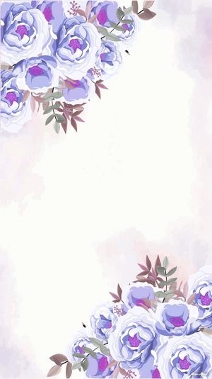 Wedding Card Floral Background