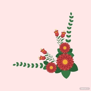 Corner Floral Vector