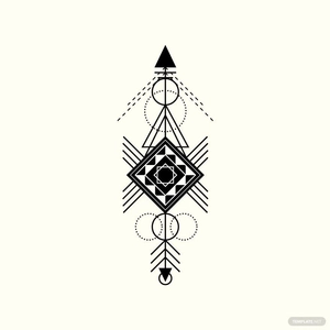 Tribal Geometric Arrow Vector