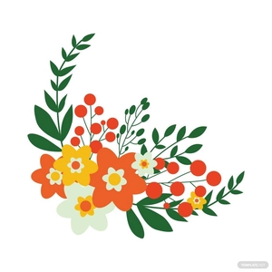 Decorative Corner Floral Vector