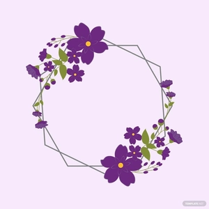 Corner Floral Frame Vector