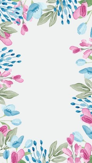 Watercolor Floral Invitation Background