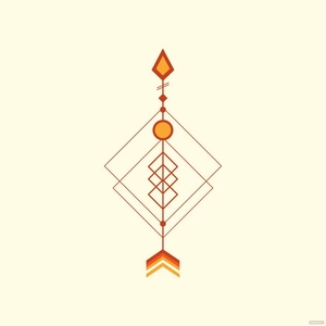 Hipster Arrow Vector