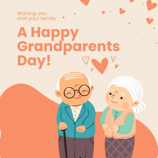 Happy Grandparents Day Instagram Post Template