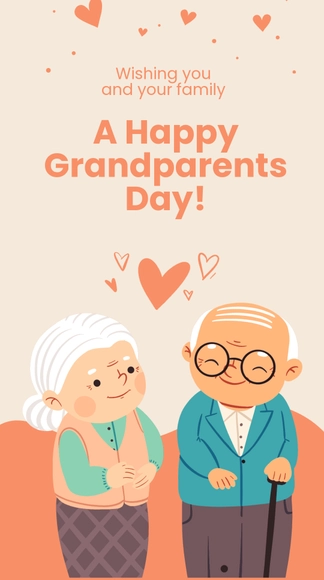 Happy Grandparents Day Whatsapp Post Template