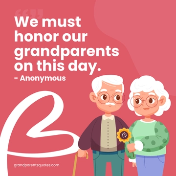 Grandparents Day Quote Linkedin Post Template