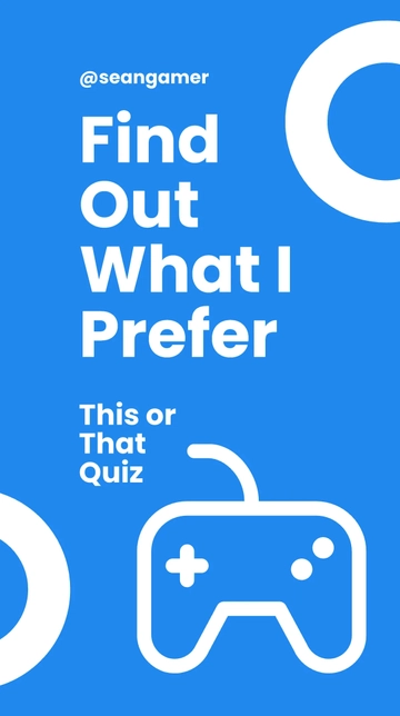 Free Quiz This Or That Instagram Story Template to Edit Online