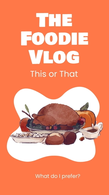 Free Food This Or That Instagram Story Template to Edit Online