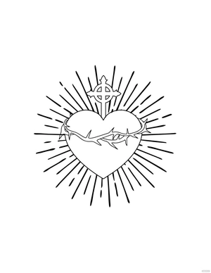 Sacred Heart Drawing