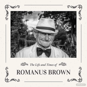 Vintage Photobook Cover Template
