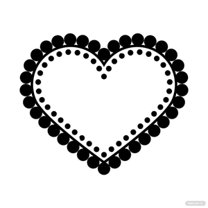 Lace Heart Silhouette