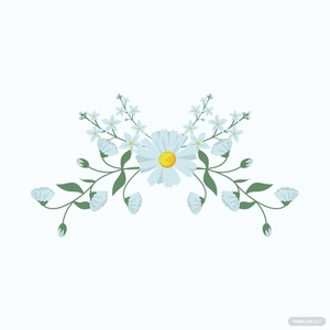 Wedding Floral Design Vector