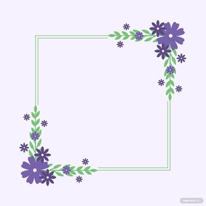 Floral Wedding Card Vector