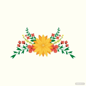 Ornamental Floral Vector