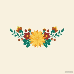 Vintage Floral Ornament Vector