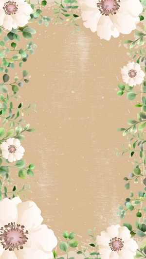 Rustic Spring Floral Background