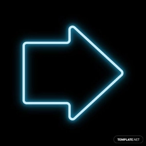 Neon Arrow Vector