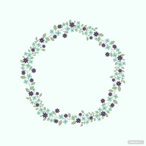 Floral Wreath Vector