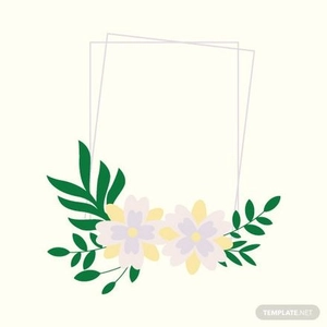 Vintage Floral Frame Vector