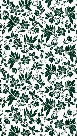 Dark Green Floral Background