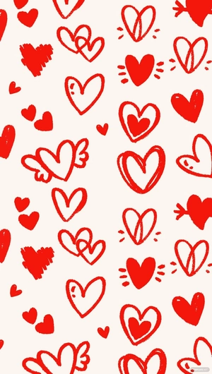 Wedding Red Heart Background