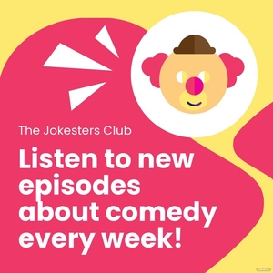 Free Comedy Podcast Cover Template to Edit Online