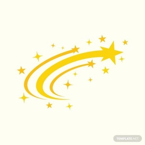 Abstract Shooting Star Vector
