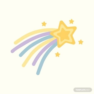 Cartoon Shooting Star Vector