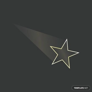 Transparent Shooting Star Vector
