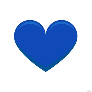 Royal Blue Heart Clipart