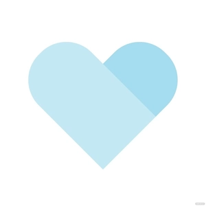 Baby Blue Heart Clipart