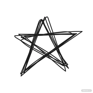 Hand Drawn Star Vector
