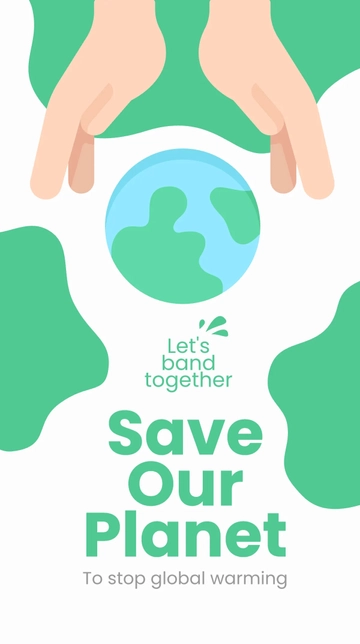 Free Save The Earth Whatsapp Post Template to Edit Online
