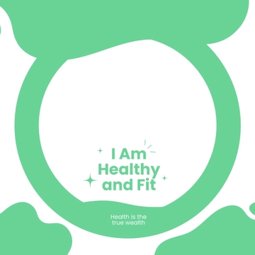 Free Health Facebook Profile Frame Template to Edit Online