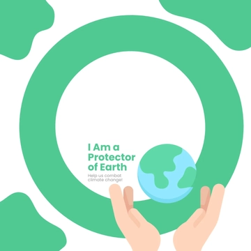 Free Climate Change Facebook Frame Template to Edit Online