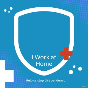 Free Stay Home Facebook Profile Frame Template to Edit Online