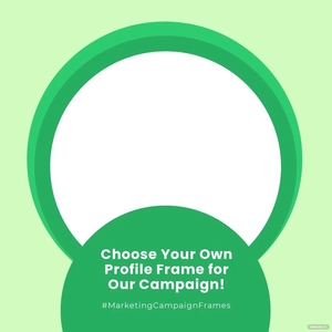 Free Campaign Facebook Profile Frame Template to Edit Online