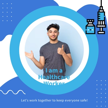 Free Healthcare Facebook Profile Frame Template to Edit Online