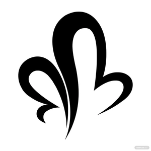 Fancy Love Heart Silhouette