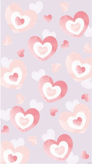 Pink And White Heart Background