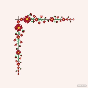 Floral Frame Border Vector