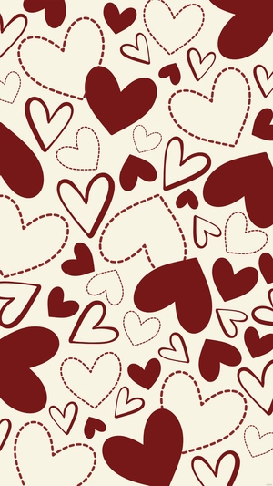 Dark Red Heart Background