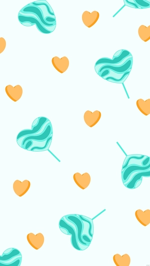 Desktop Candy Heart Background