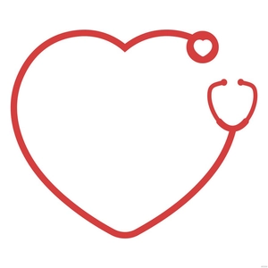 Stethoscope Heart Border Clipart
