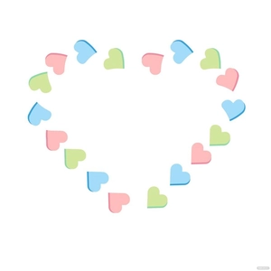 Candy Heart Border Clipart